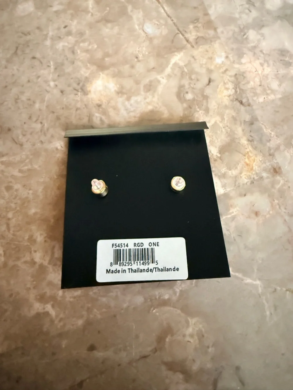 COACH Cherry Cluster Stud Earrings in Red and Gold-Tone - Picture 2 of 3